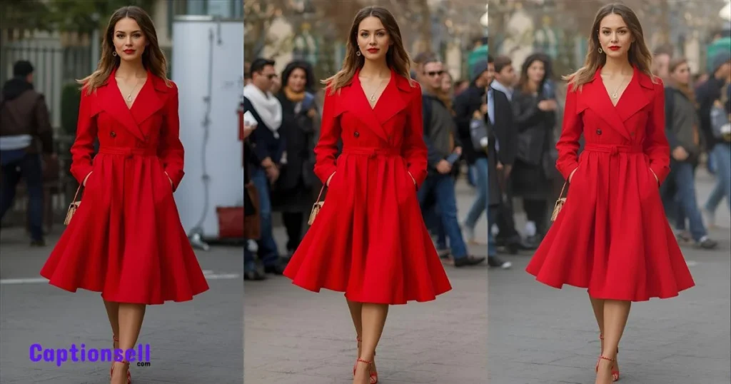 Bold Red Outfit Captions For A Statement Look