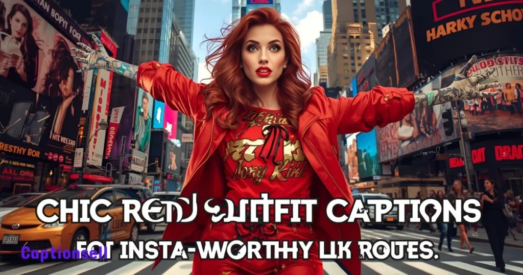 Chic Red Outfit Captions For Insta Worthy Posts