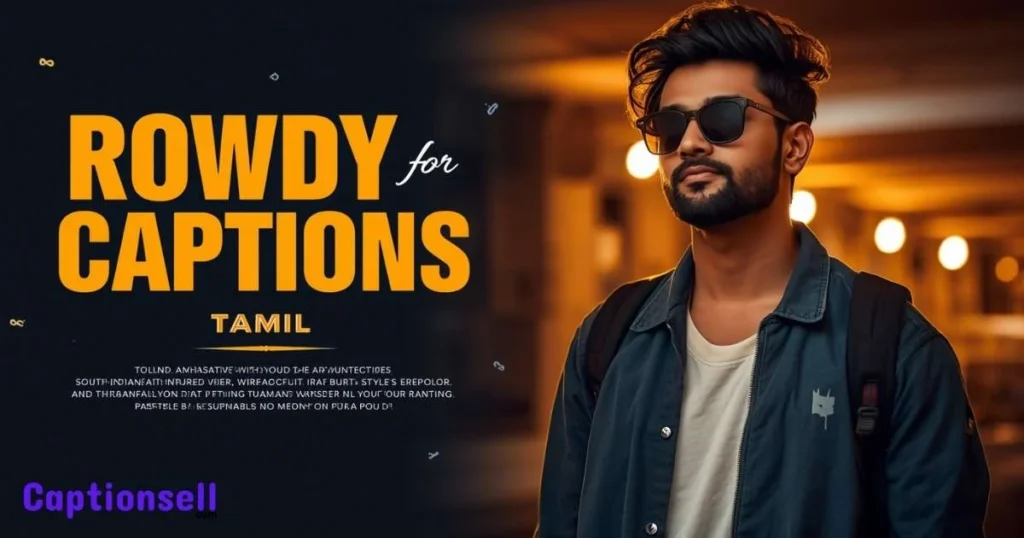 Rowdy Captions For Instagram Tamil
