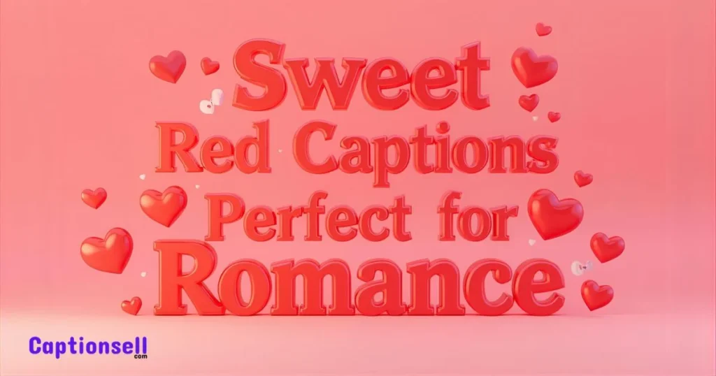 Sweet Red Captions Perfect For Romance