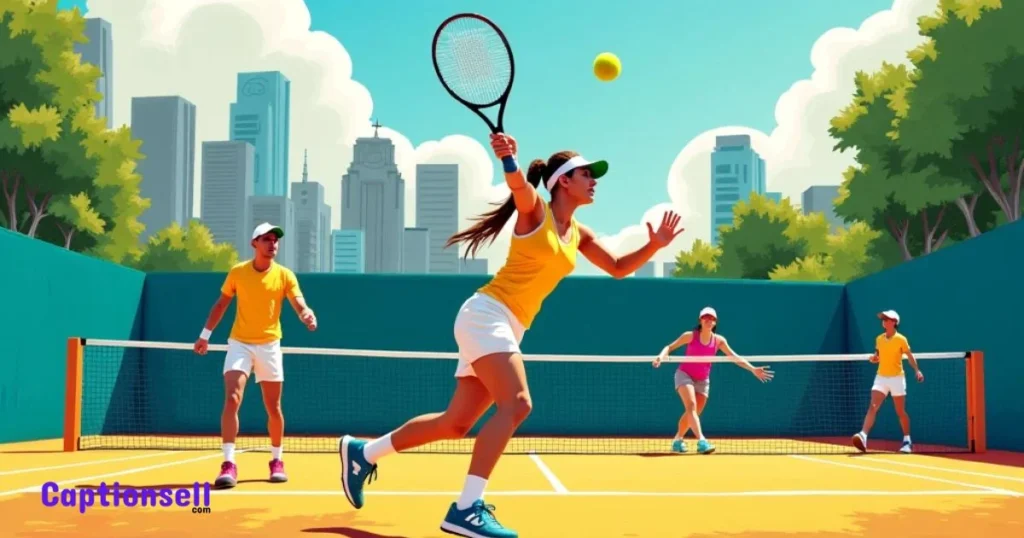 Creative Tennis Captions