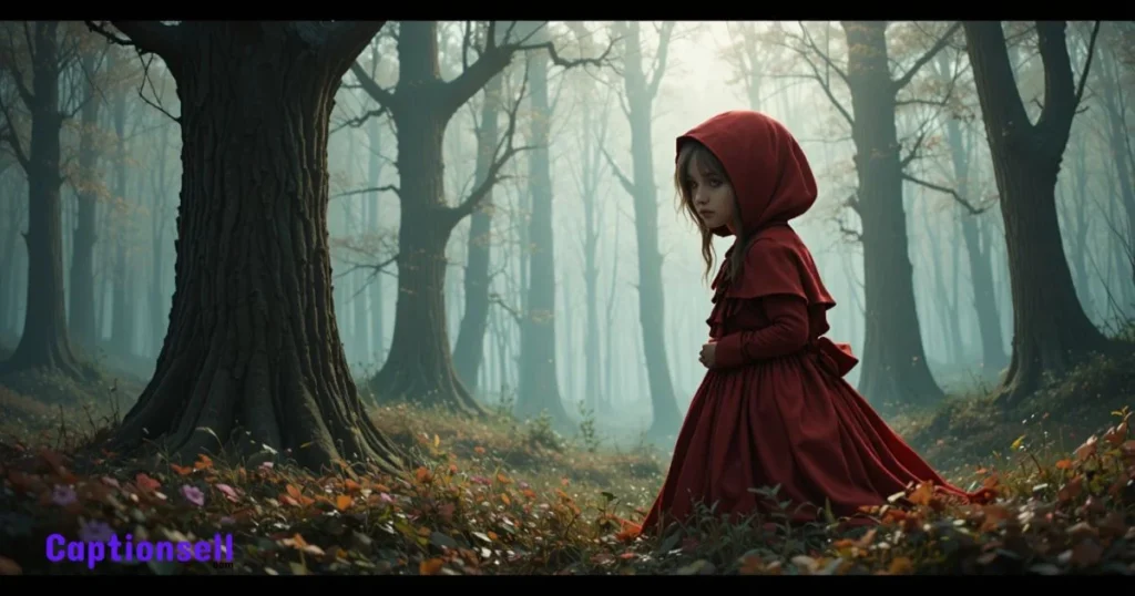 Delightful Red Riding Hood Captions