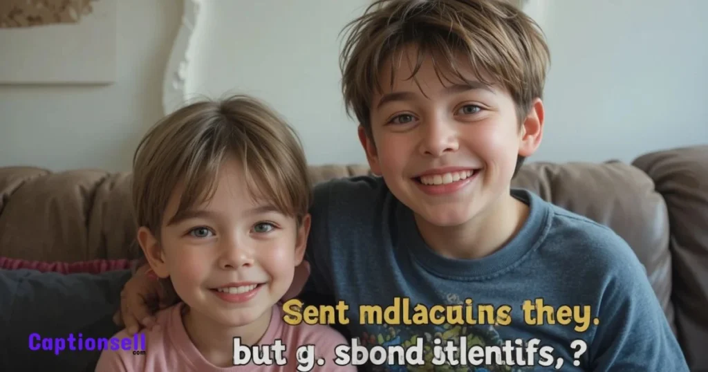 Funny Sibling Captions