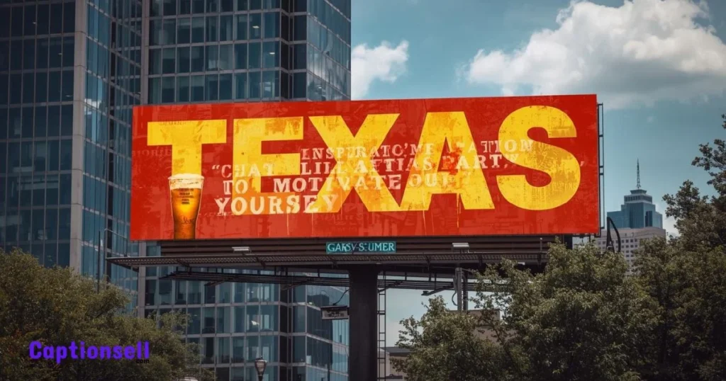 Inspirational Texas Captions Motivate