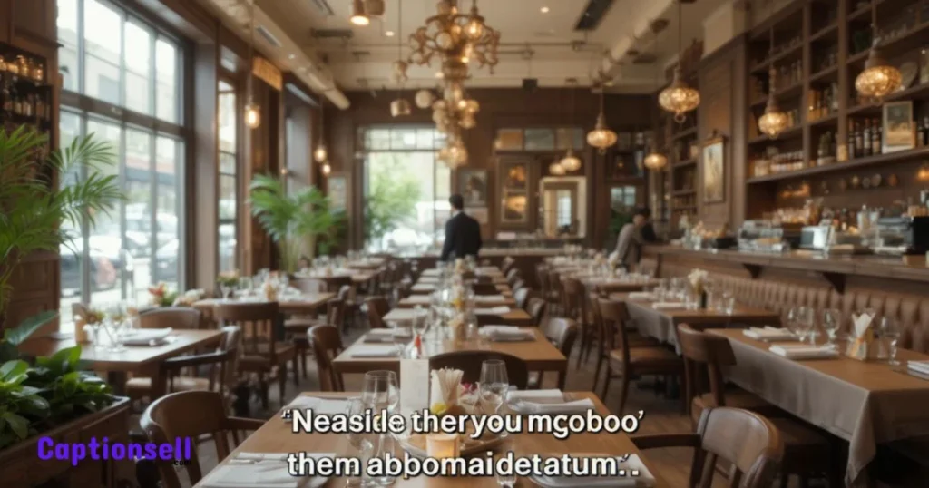 Mouthwatering Restaurant Captions