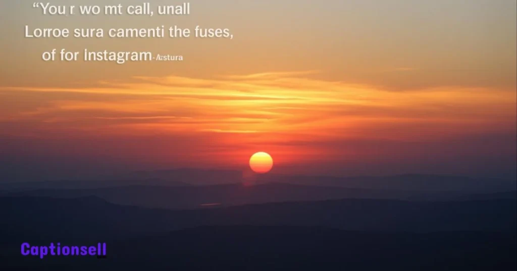 Aesthetic Sunrise Captions