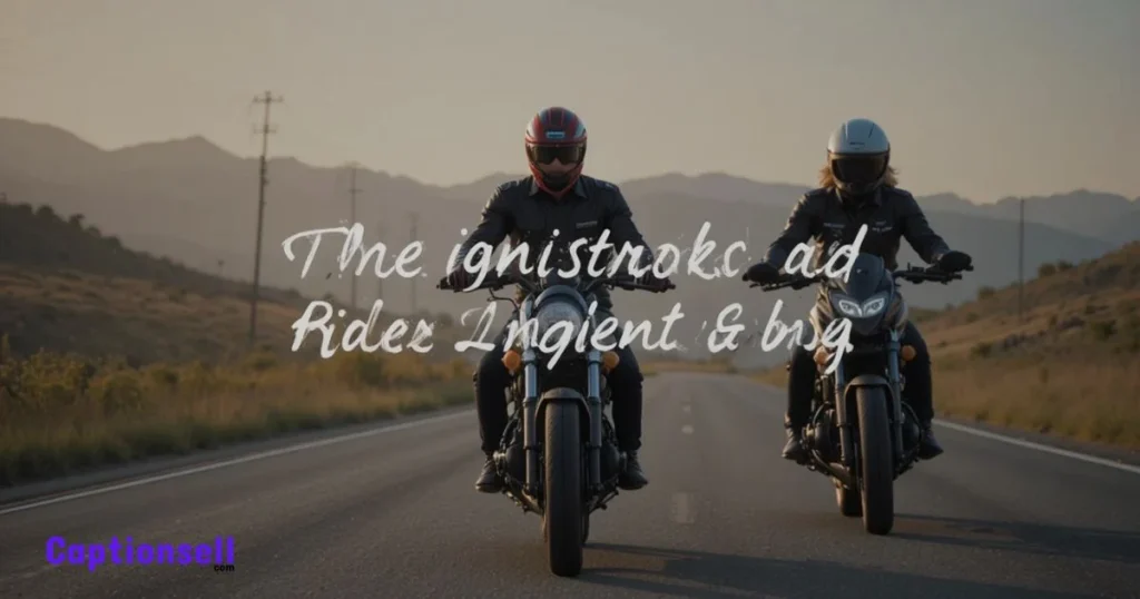 Engaging Rider Captions