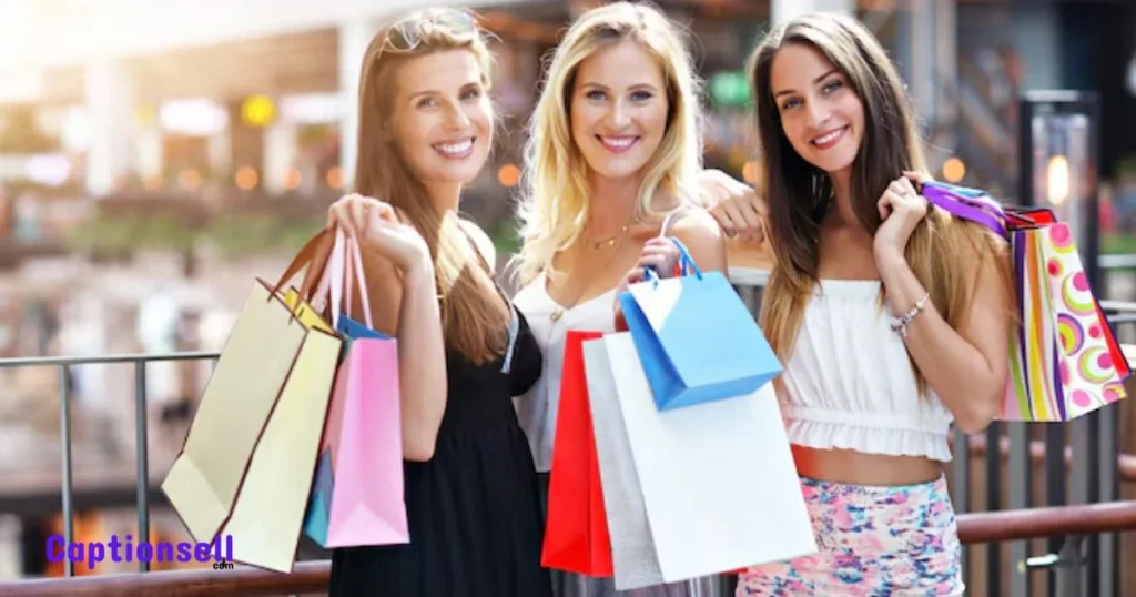 Shopping Captions With Friends