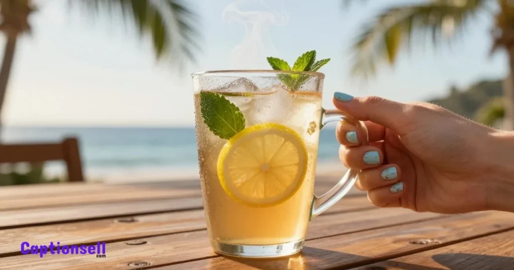 Chill Tea Selfie Captions