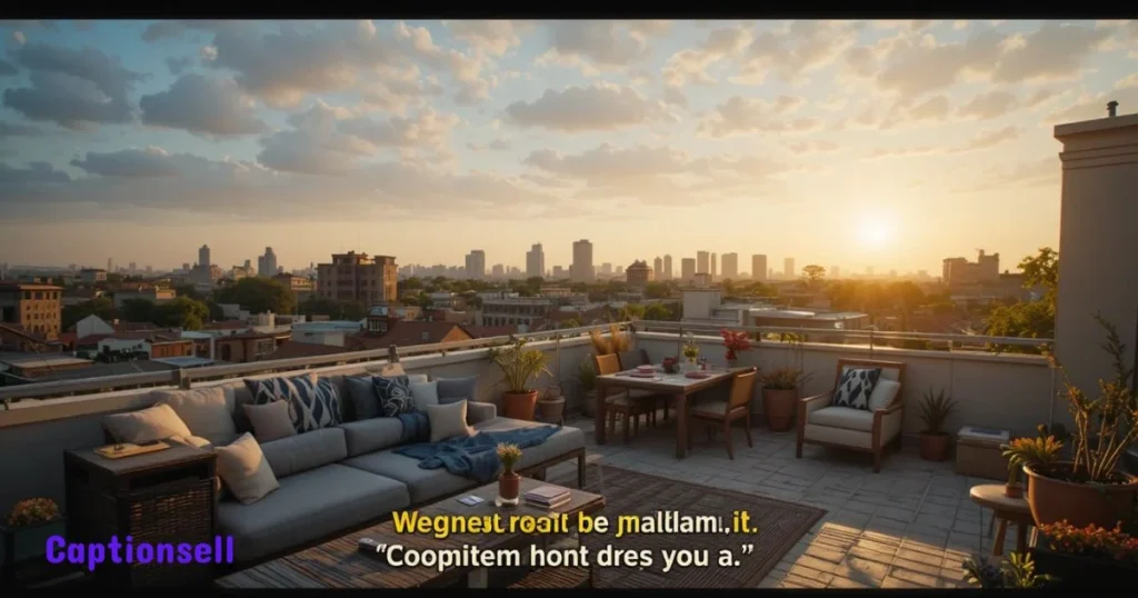 Golden Hour Rooftop Captions