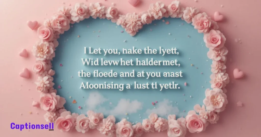 Proposal Captions Instagram With Lyrics