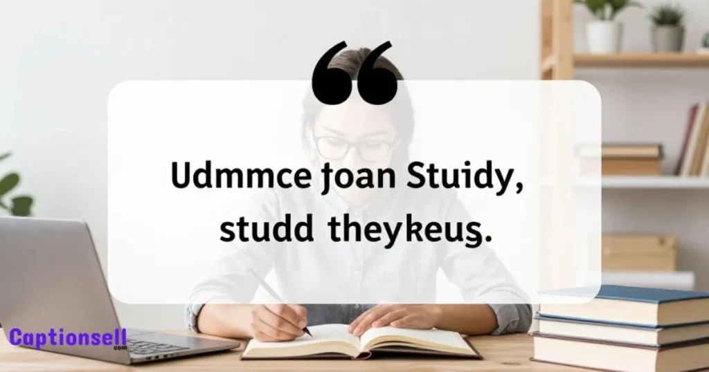 Motivational Study Captions