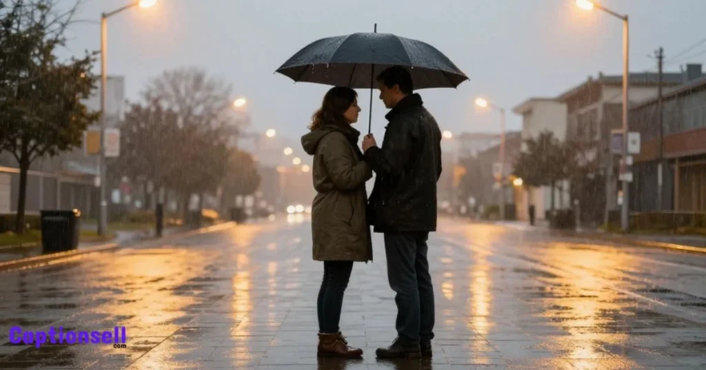 Romantic Rain Captions