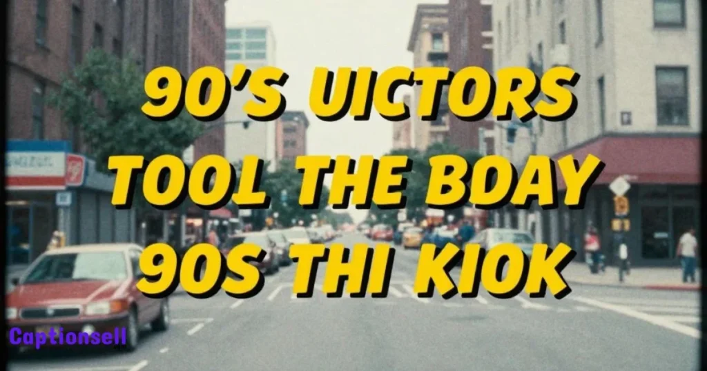 Three Word 90s Song