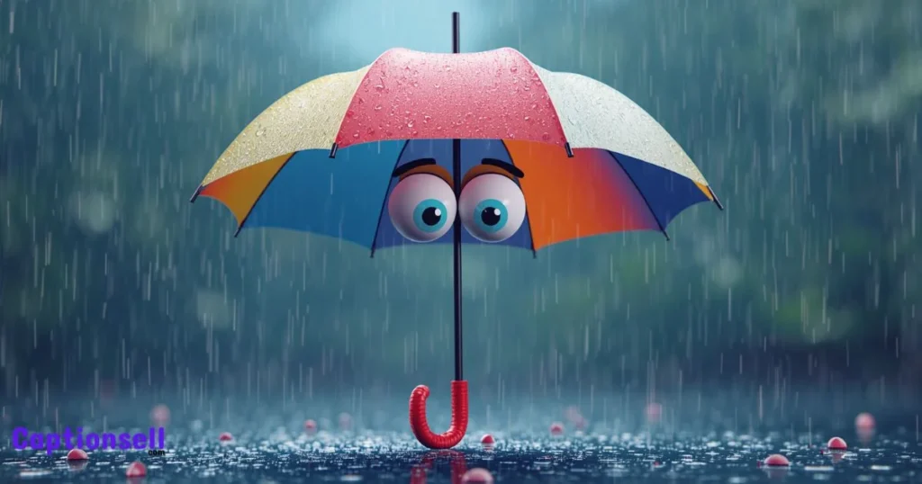 Umbrella Rain Captions