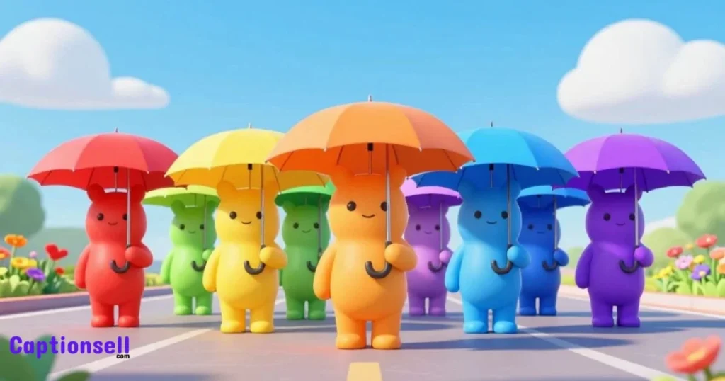 Vibrant Umbrella Day Captions