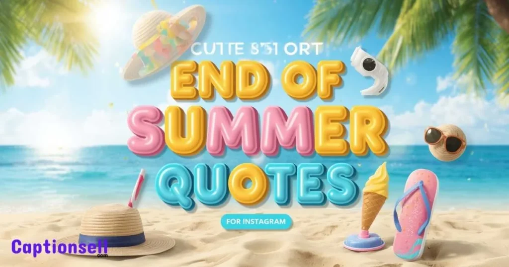 Cute Short End Of Summer Quotes For Instagram
