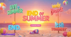 End Of Summer Quotes