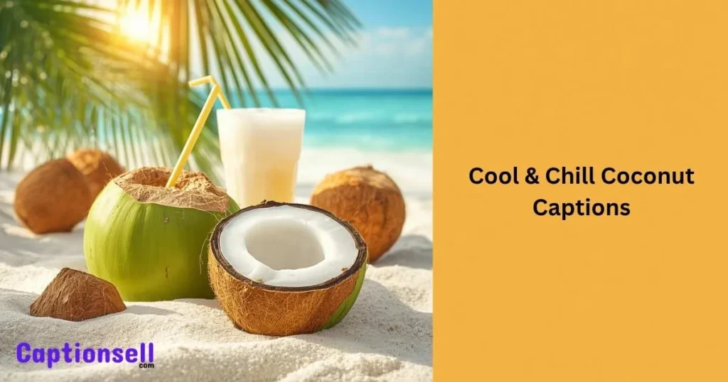 Cool And Chill Coconut Captions