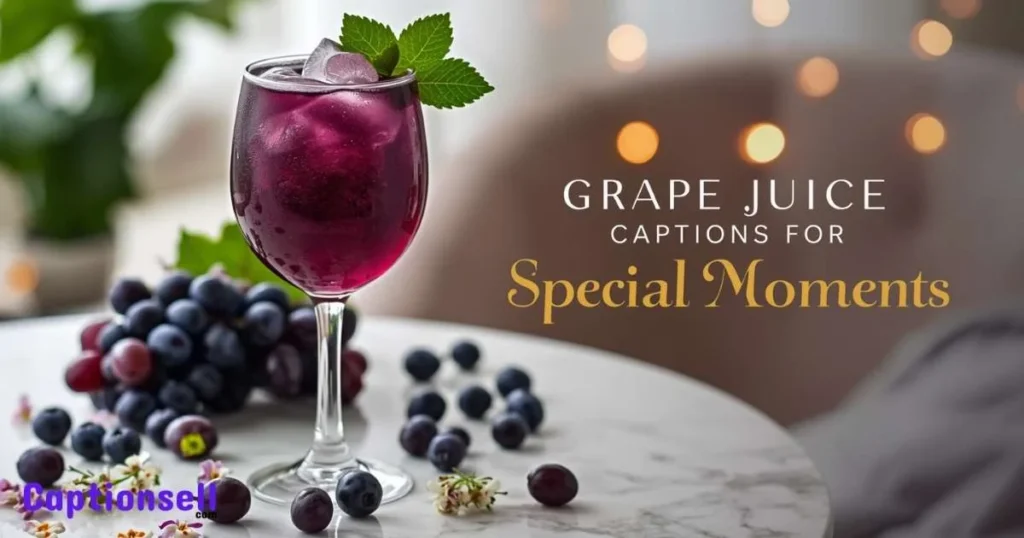 Grape Juice Captions For Special Moments
