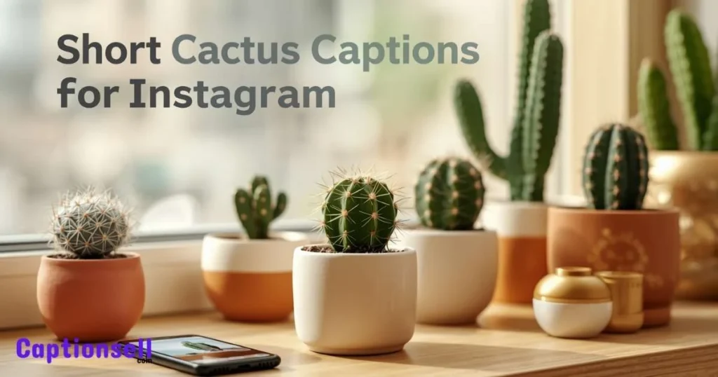 Short Cactus Captions For Instagram